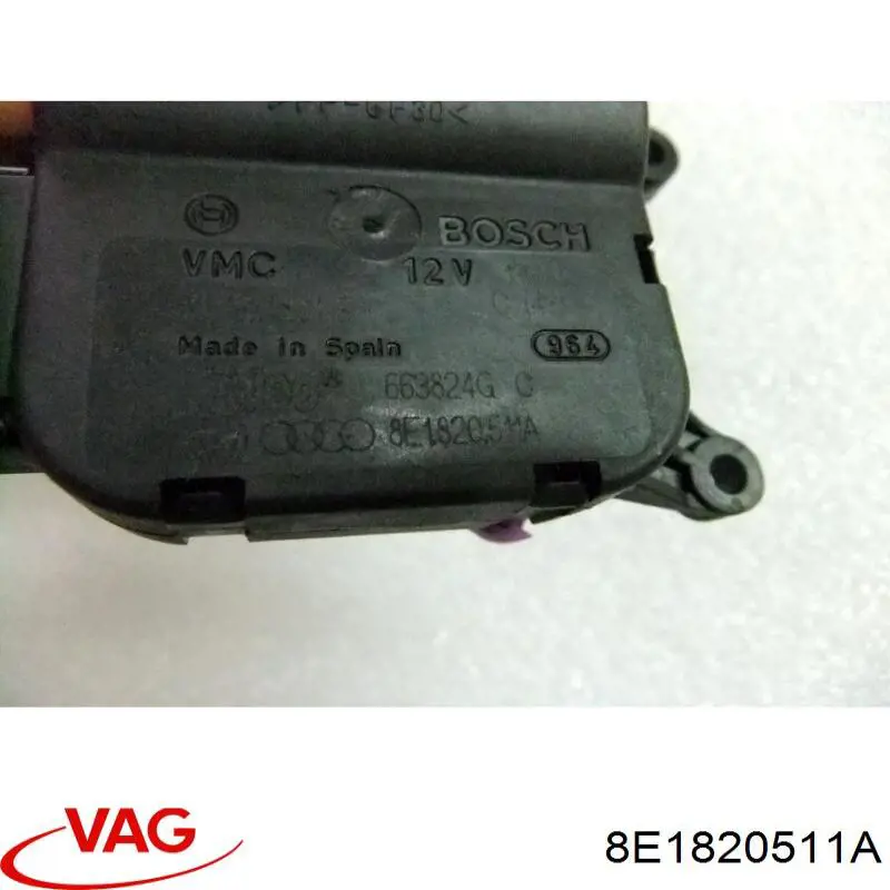 Actuador de compuerta de la calefacción 8E1820511H VAG