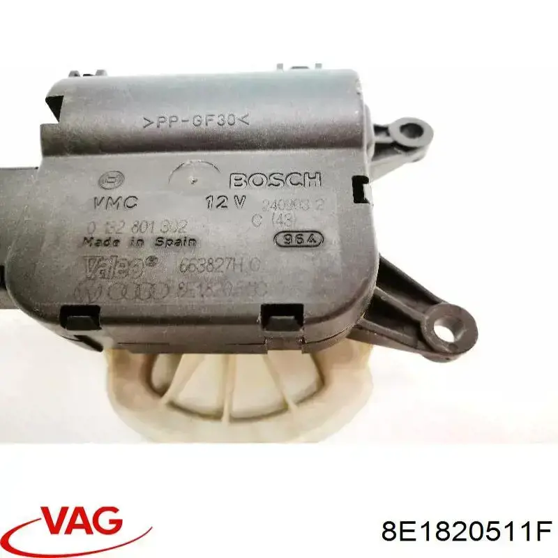 Actuador de compuerta de la calefacción 8E1820511F VAG