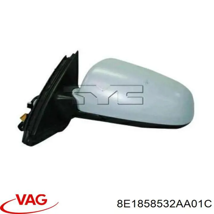 Carcasa interior del espejo retrovisor derecho VAG 8E1858532AA01C precio, desde 59,53 EUR