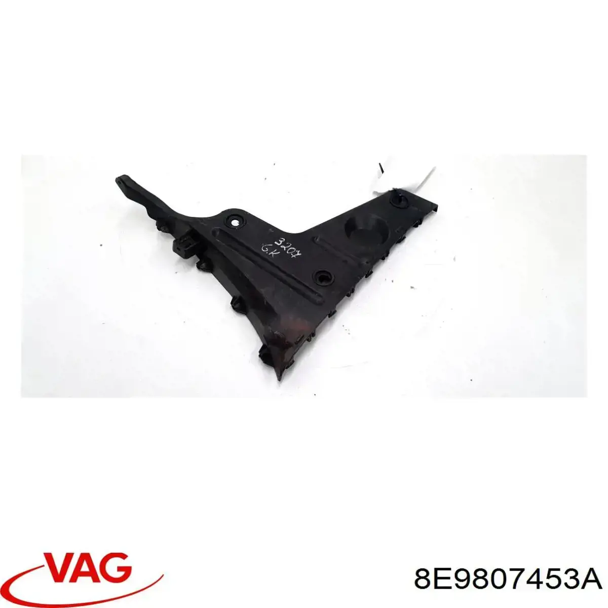 8E9807453A VAG Guía izquierda del parachoques trasero