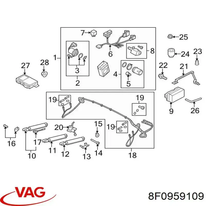  VAG 8F0959109 precio, desde 196,68 EUR
