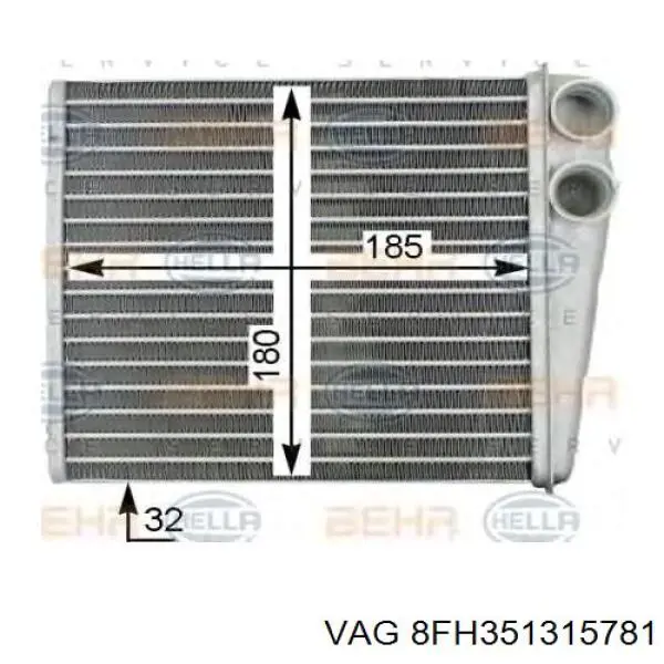 Radiador de calefacción VAG 8FH351315781 precio, desde 36,30 EUR