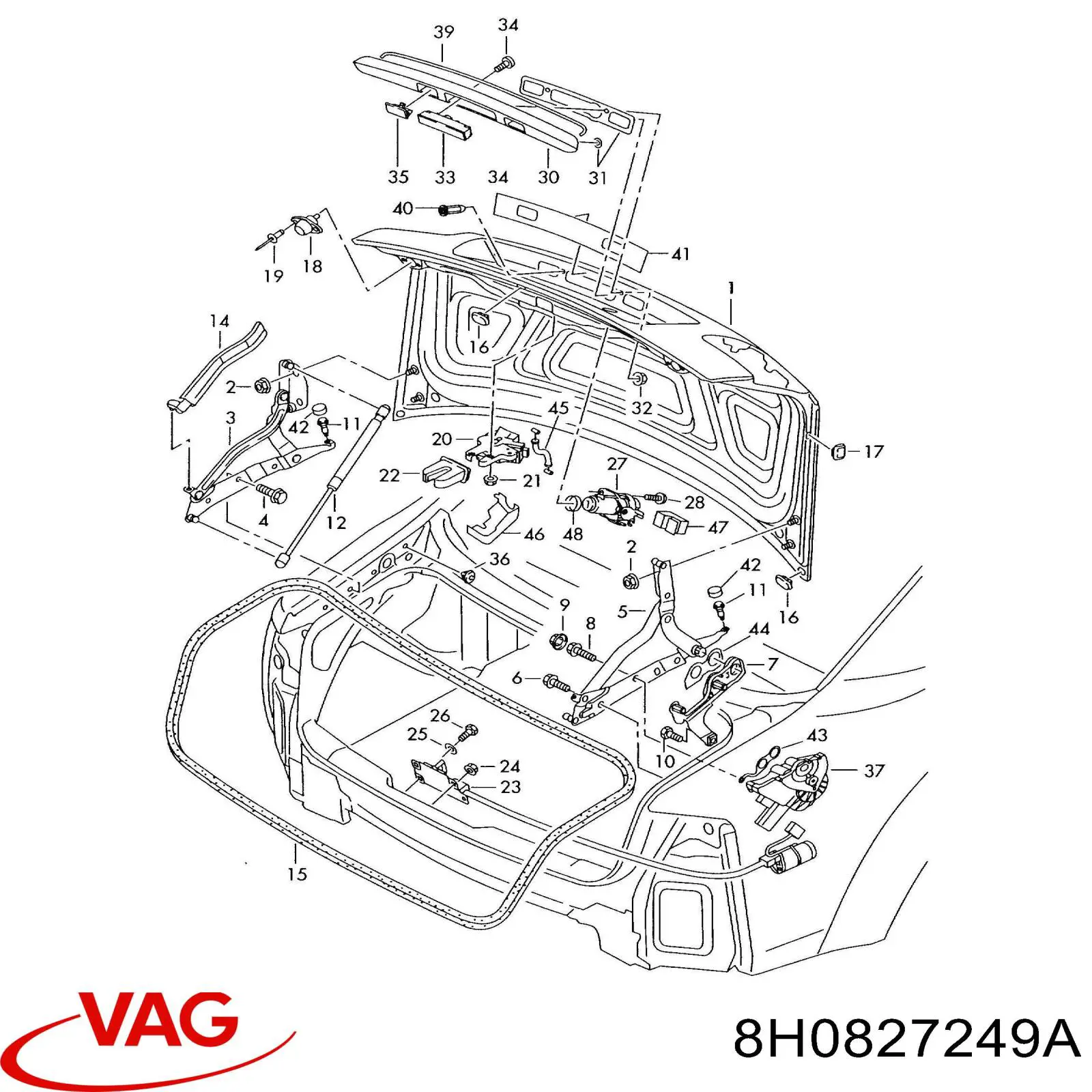  VAG 8H0827249A precio, desde 6,14 EUR