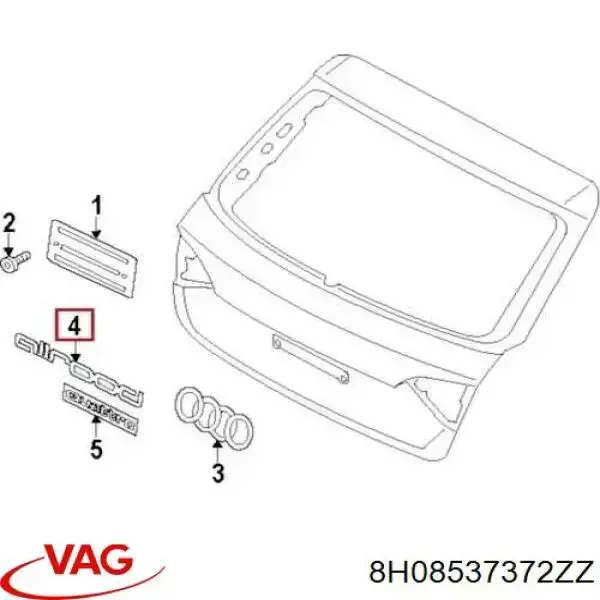 Logo VAG 8H0853737 precio, desde 48,80 EUR