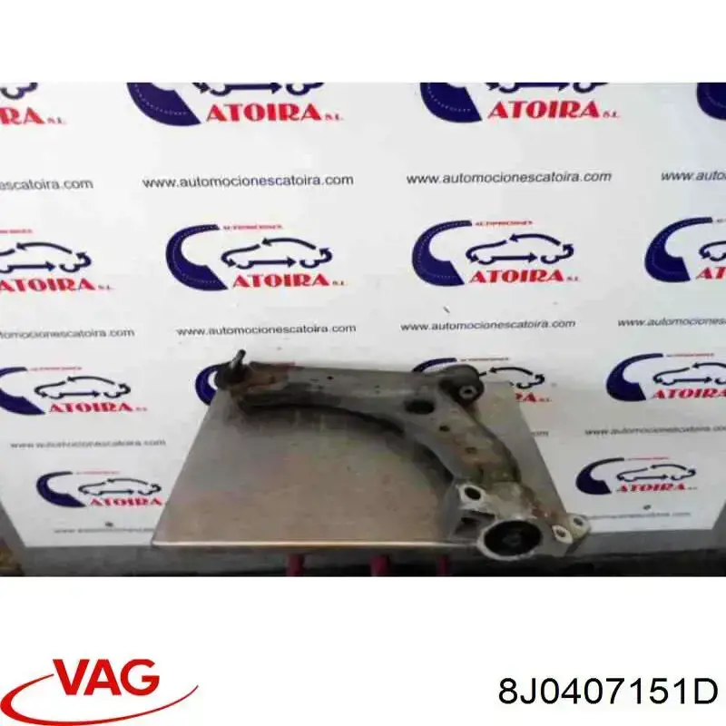 Brazo inferior izquierdo/derecho de suspensión delantera 8J0407151D VAG