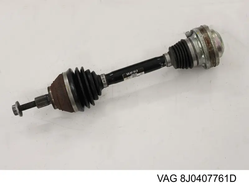 Semieje delantero izquierdo 8J0407451X VAG