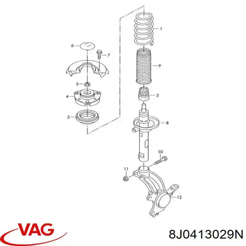 Comprar 8J0413029N VAG Amortiguador