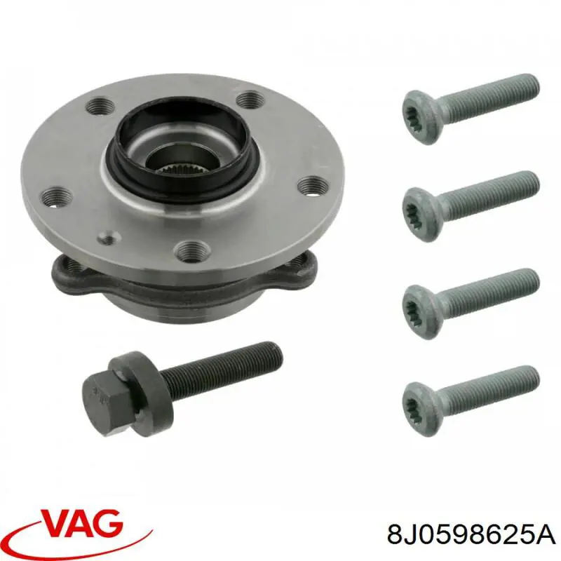 Buje de rueda delantero 8J0598625A VAG