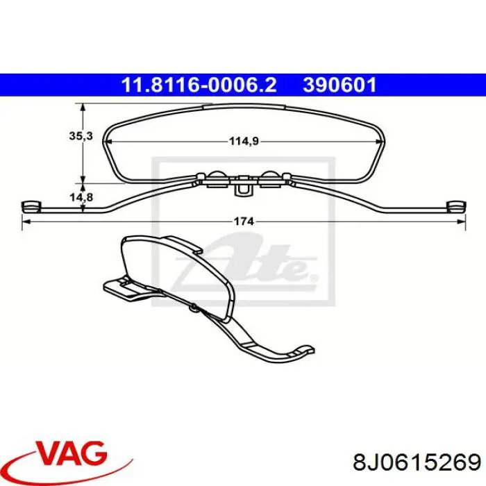 8J0615269 VAG 
