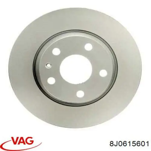 8J0615601 VAG Freno de disco trasero