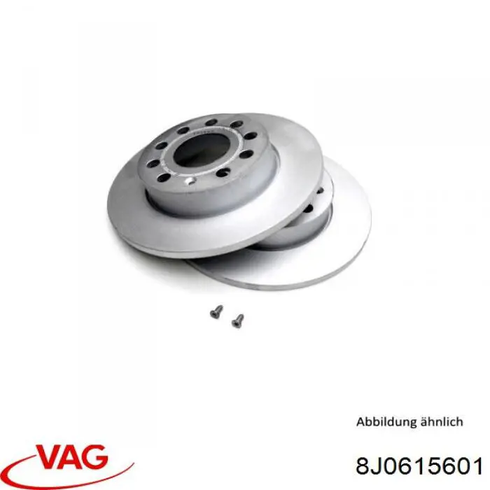Disco de freno trasero VAG 8J0615601 precio, desde 48,03 EUR