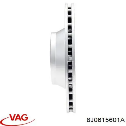 Disco de freno trasero 8J0615601A VAG
