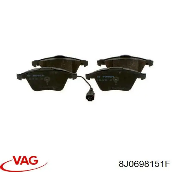 Pastillas de freno 8J0698151F VAG