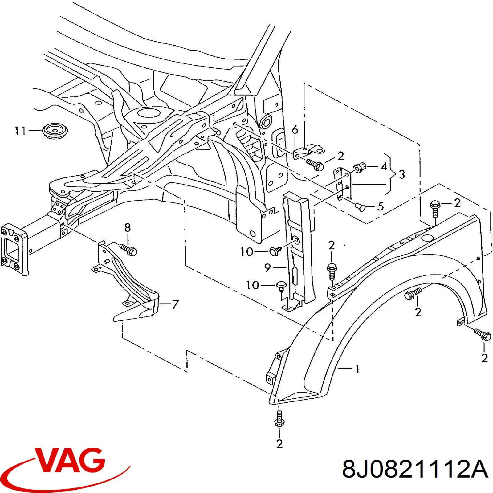8J0821112A VAG 