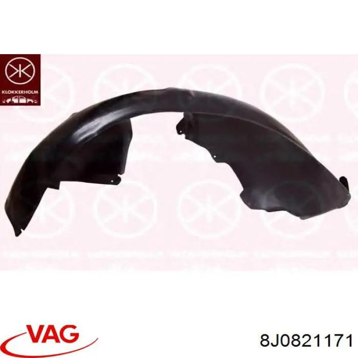 Guardalodos interior izquierdo, guardafango delantero VAG 8J0821171B precio, desde 28,93 EUR