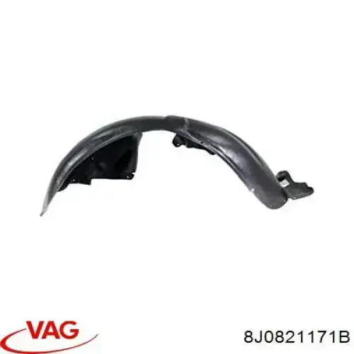 8J0821171B VAG Guardalodos interior izquierdo, guardafango delantero