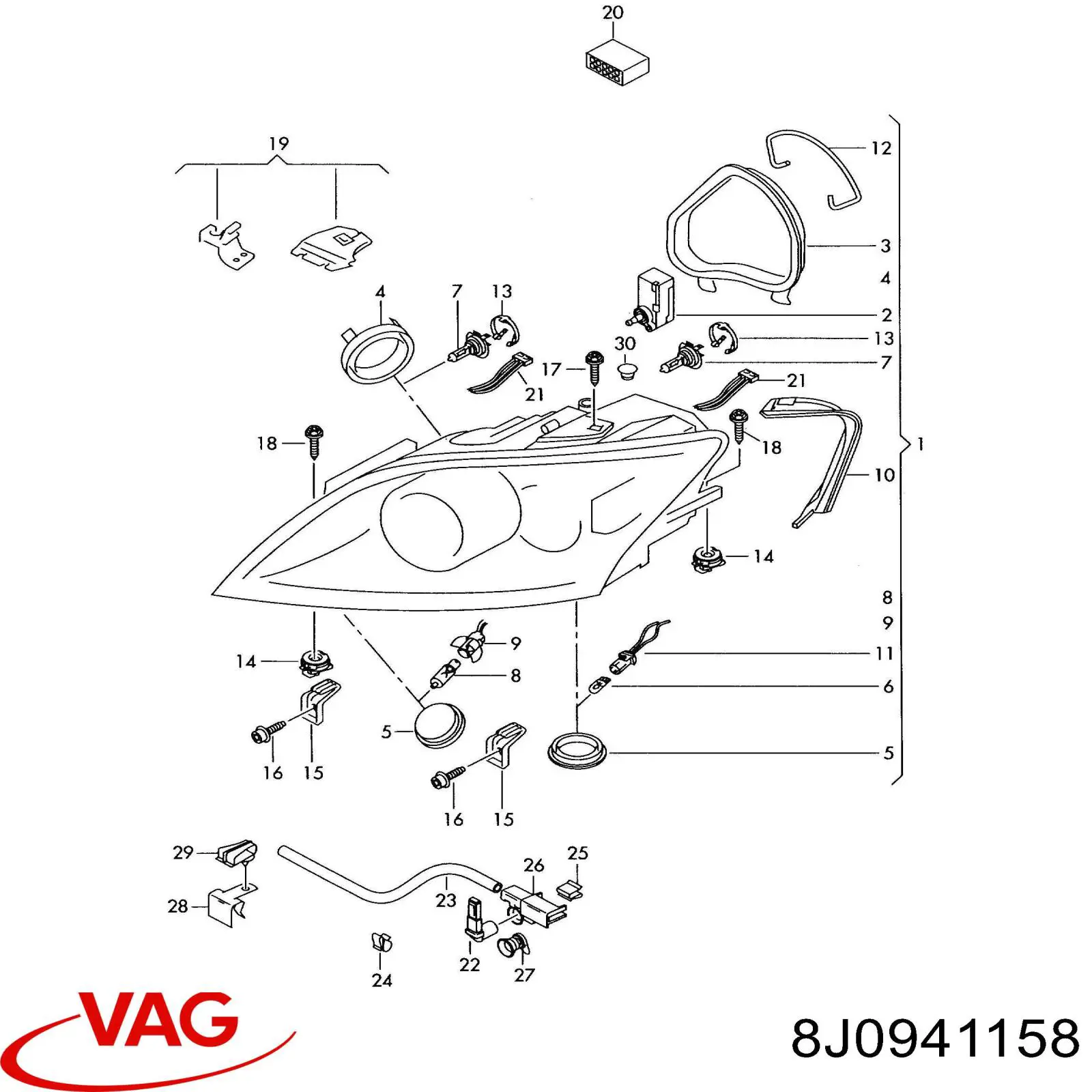 8J0941158 VAG 