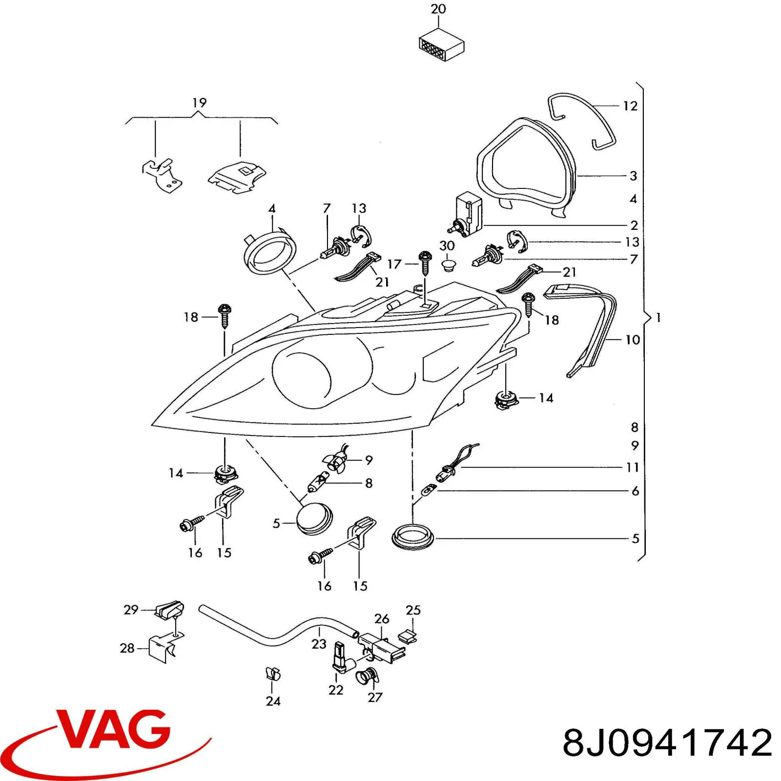 8J0941742 VAG 