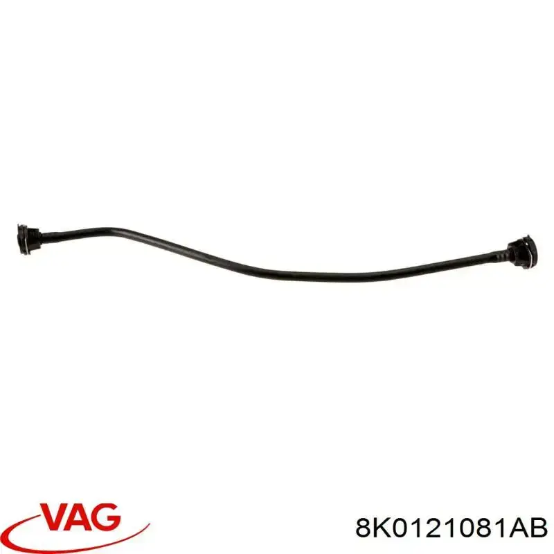 8K0121081AB VAG tubería de radiador, tuberia flexible calefacción, superior