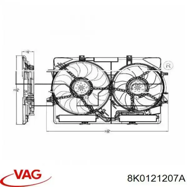 Radiador de agua VAG 8K0121207A precio, desde 50,64 EUR
