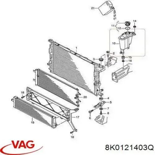 Botella expansion VAG 8K0121403Q precio, desde 24,85 EUR