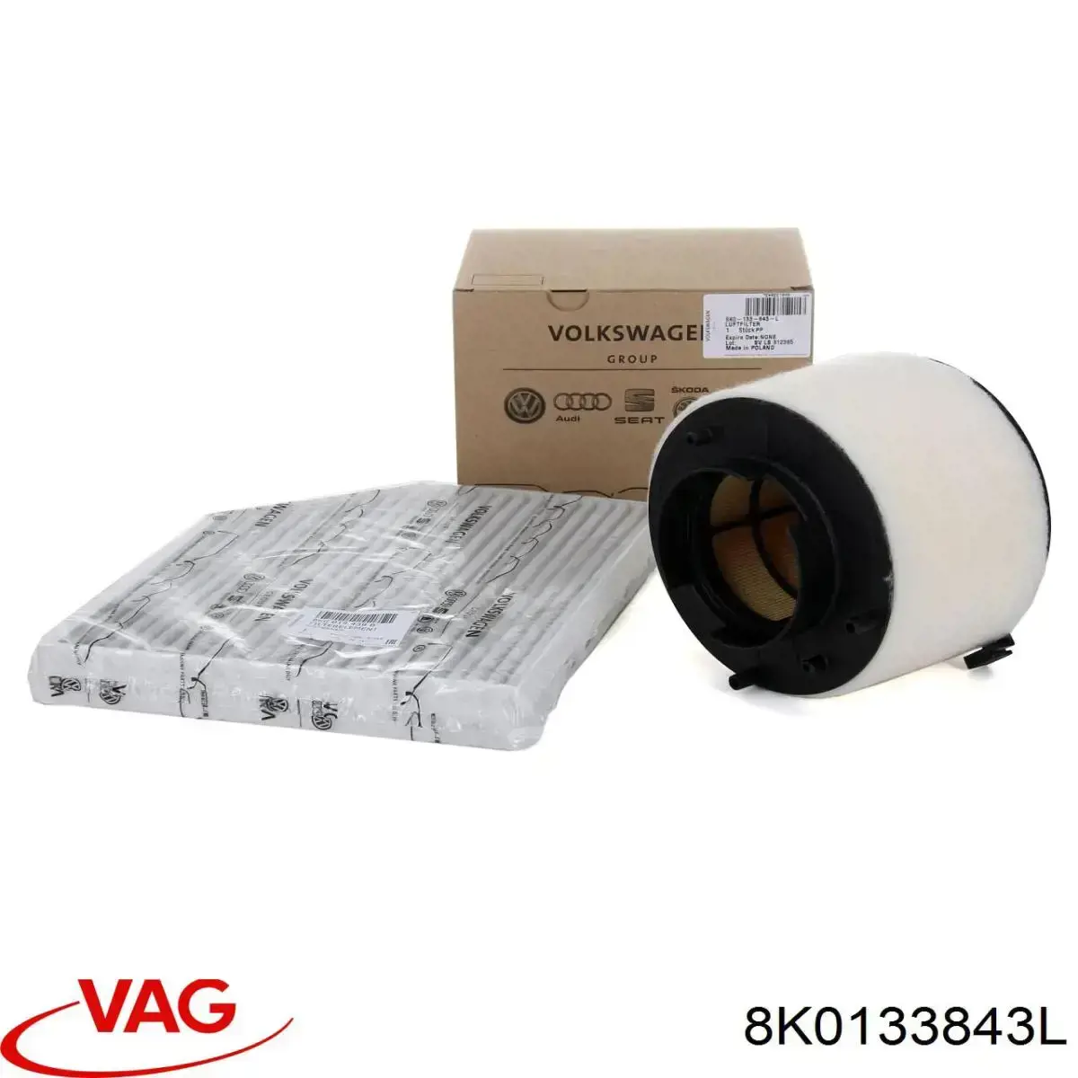 8K0133843L VAG filtro de aire