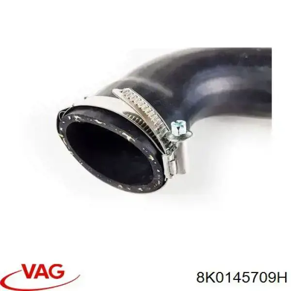 09706 Metalcaucho tubo flexible de aire de sobrealimentación izquierdo