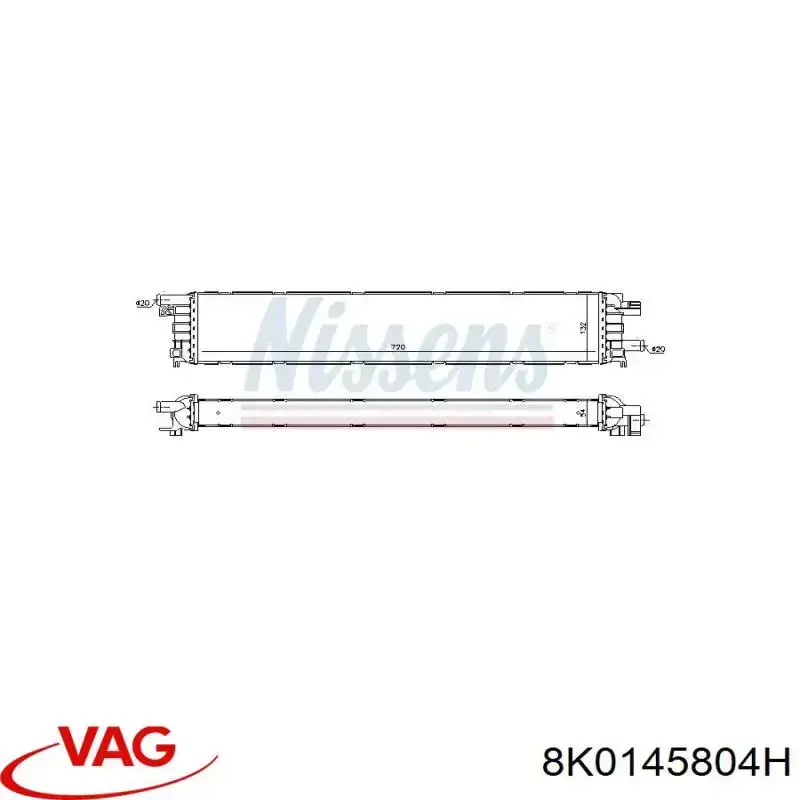 Radiador adicional de refrigeración del motor VAG 8K0145804H