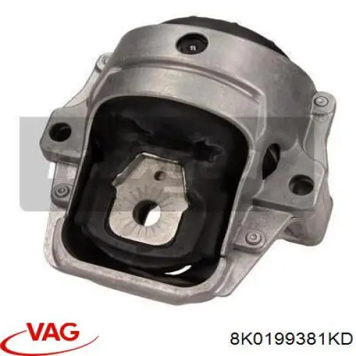 57414 Metalcaucho Soporte de motor derecho