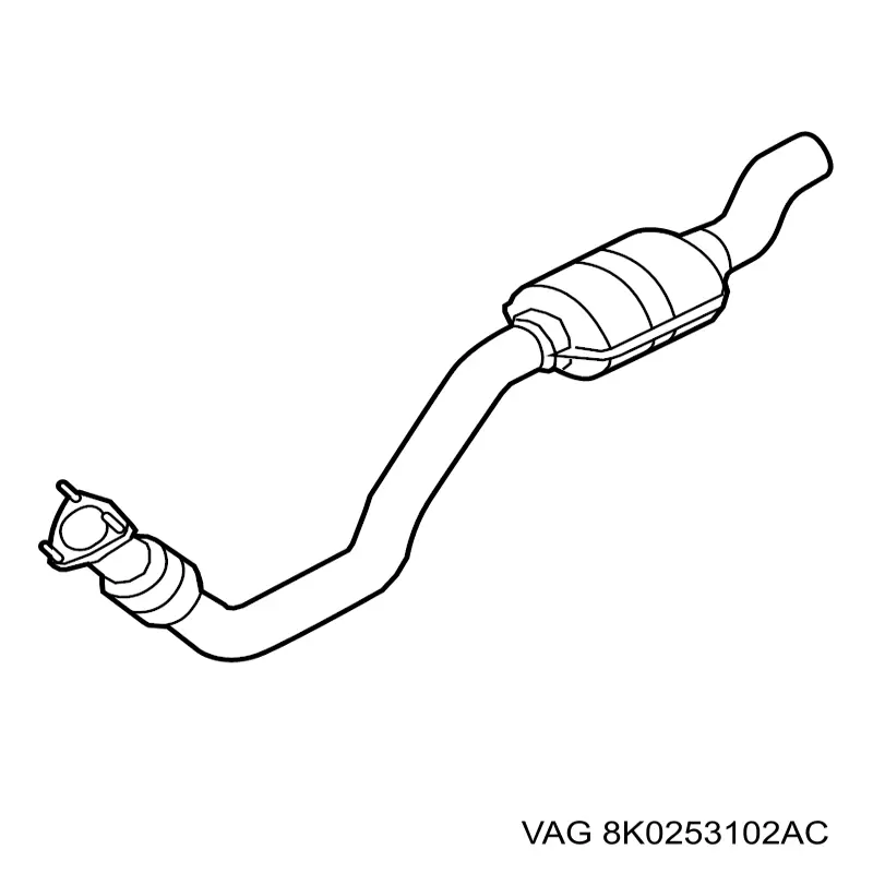 Silenciador de escape delantero  VAG 8K0253102AC precio, desde 716,98 EUR
