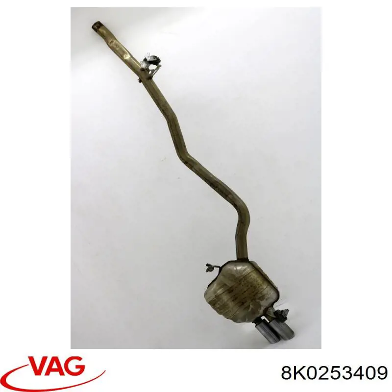 8K0253409 VAG Silenciador central