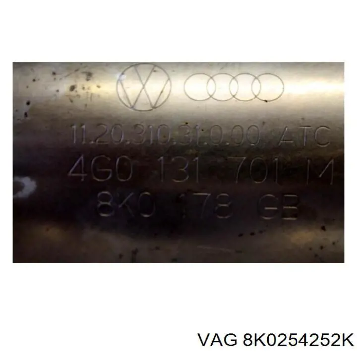 Catalizador 8K0254252K VAG
