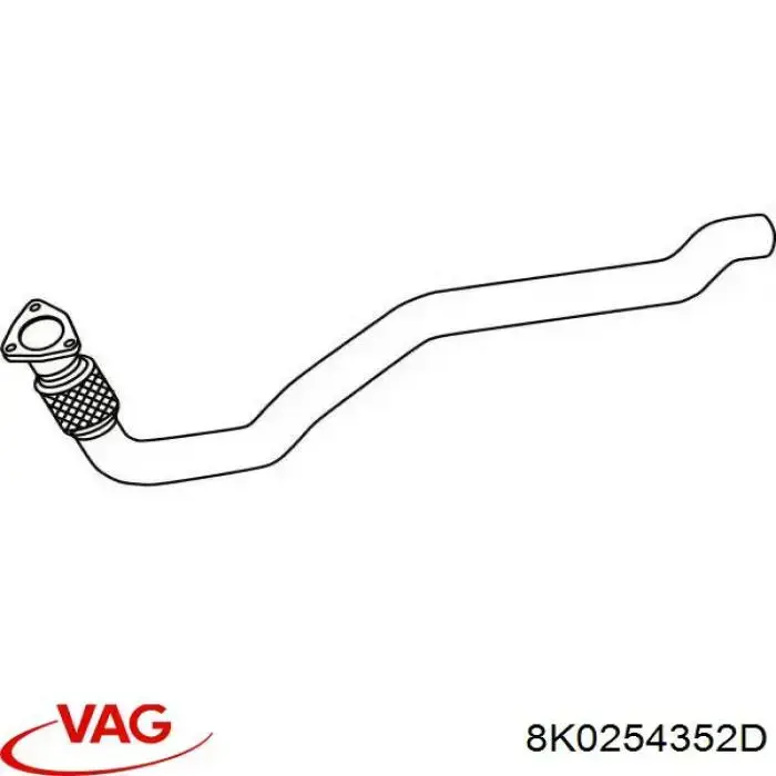 Silenciador de escape delantero  VAG 8K0254352D precio, desde 86,30 EUR