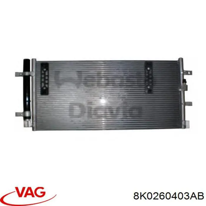 8K0260403AB VAG condensador aire acondicionado