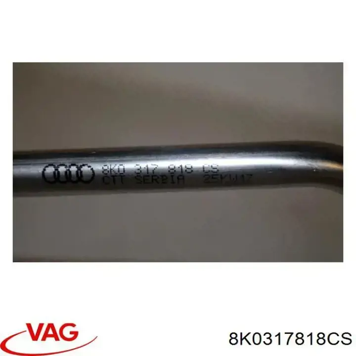 Tubo de refrigeración de la transmisión automática (manguera), alimentación VAG 8K0317818CS