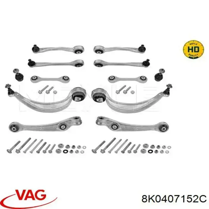Brazo inferior derecho de la suspensión delantera VAG 8K0407152C precio, desde 59,67 EUR