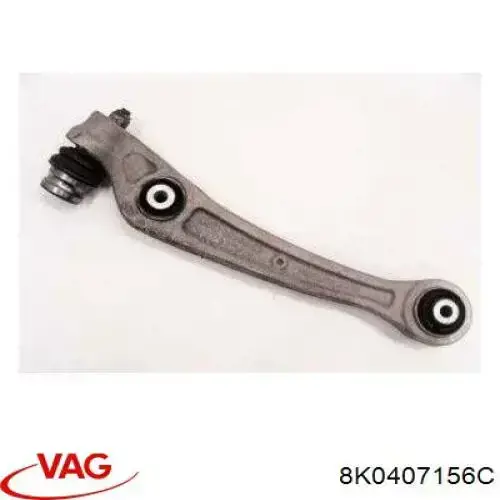 Brazo inferior derecho de la suspensión delantera 8K0407156C VAG