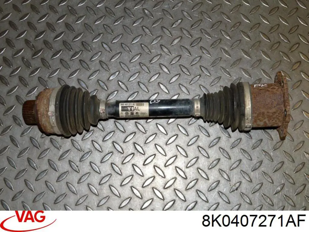 Semieje delantero 8K0407271AF VAG