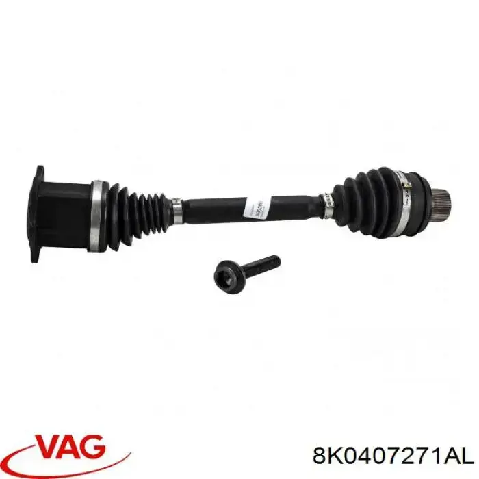 Semieje delantero 8K0407271AL VAG