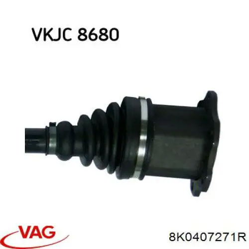 8K0407451GX VAG árbol de transmisión delantero