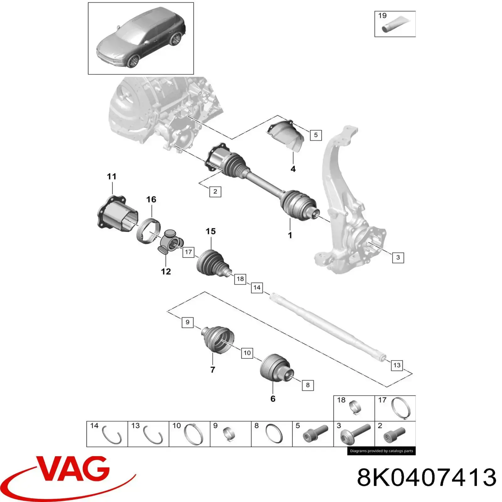  VAG 8K0407413 precio, desde 28,40 EUR