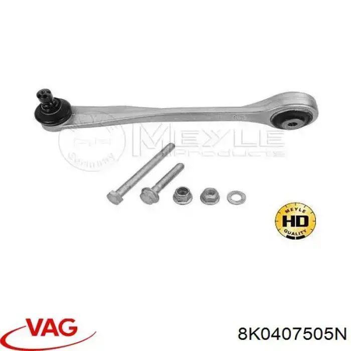 Brazo superior izquierdo de la suspensión delantera 8K0407505N VAG