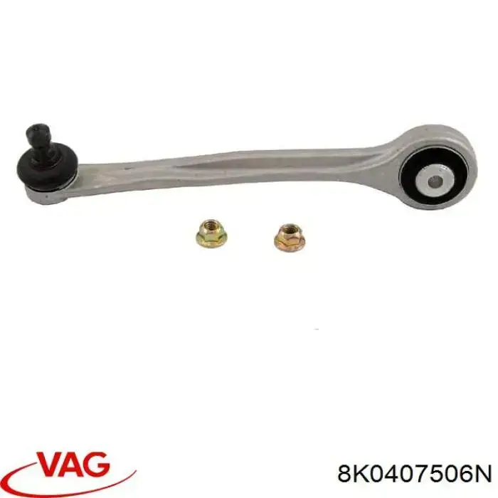 Brazo superior derecho de la suspensión delantera 8K0407506N VAG