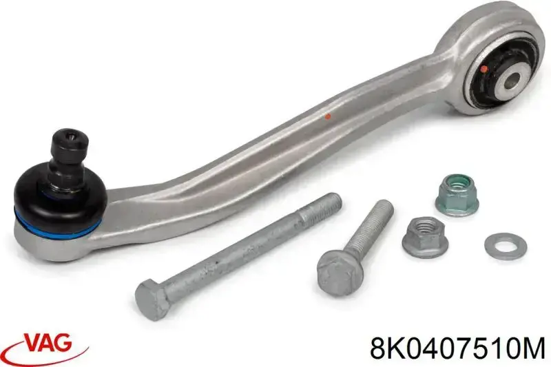 Brazo superior derecho de la suspensión delantera 8K0407510M VAG