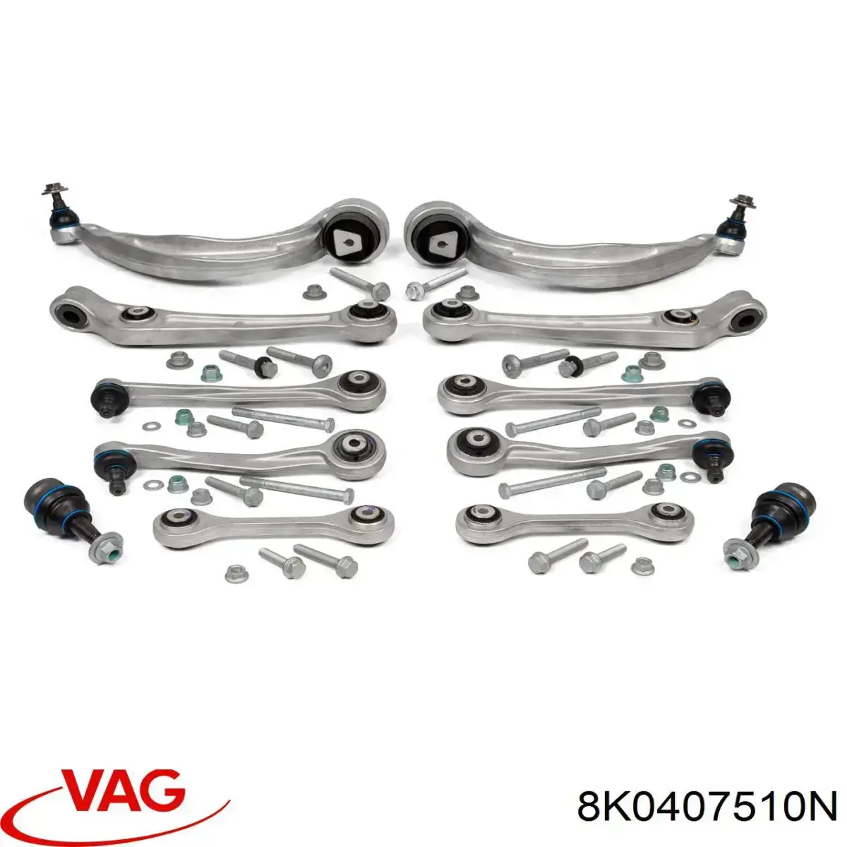 Brazo superior derecho de la suspensión delantera VAG 8K0407510N