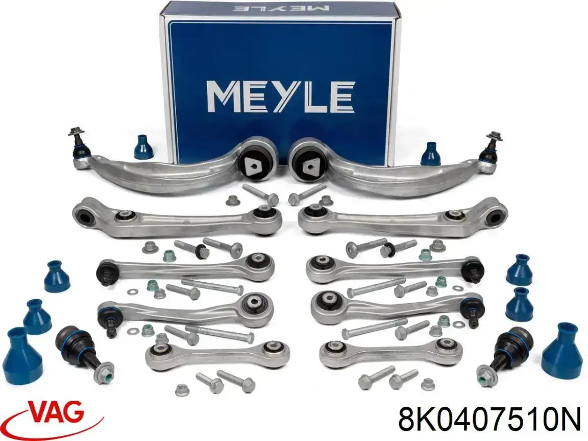 Brazo superior derecho de la suspensión delantera 8K0407510N VAG