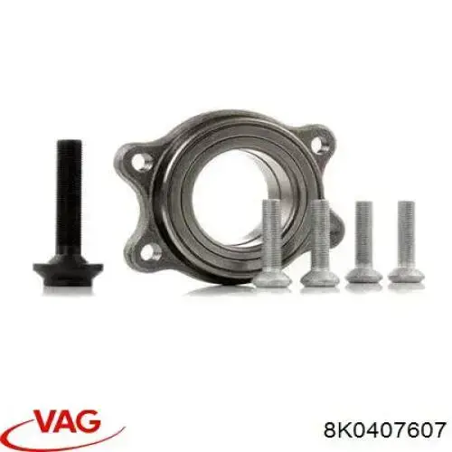 Cubo de rueda delantero 8K0407607 VAG