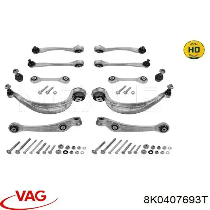 Brazo inferior izquierdo de la suspensión delantera VAG 8K0407693T precio, desde 99,39 EUR