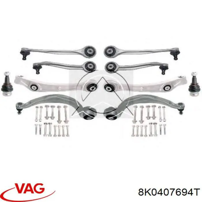 Brazo inferior derecho de la suspensión delantera VAG 8K0407694T precio, desde 106,39 EUR