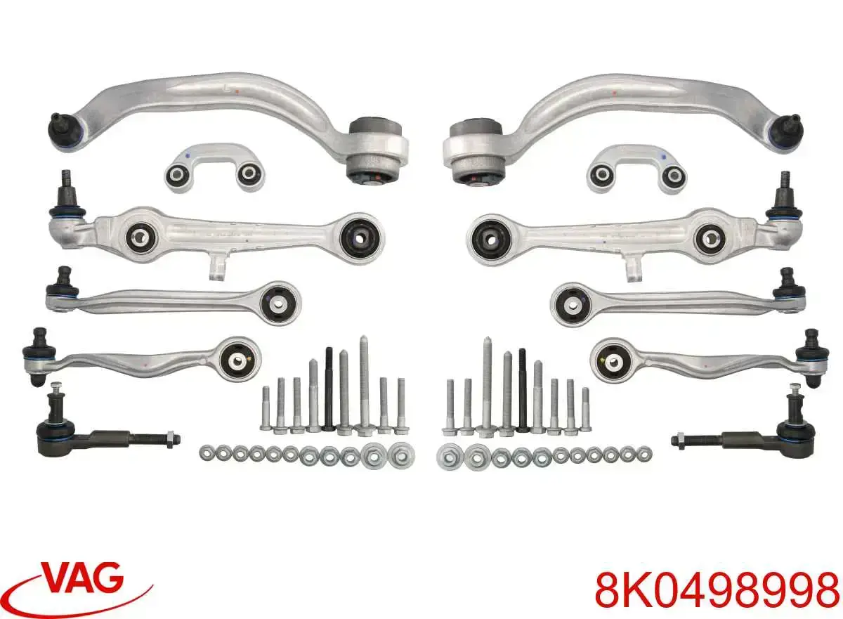 8K0498998 VAG Kit de brazo de suspensión delantera
